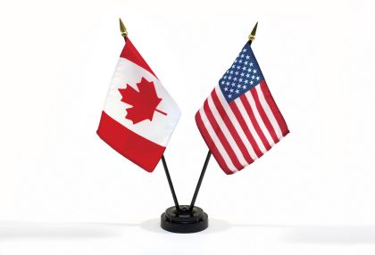 Canada and US Flags